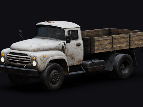 Rusty Old Soviet Truck Modelo 3D