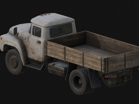 Rusty Old Soviet Truck 3Dモデル