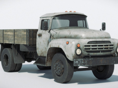 Rusty Old Soviet Truck 3Dモデル