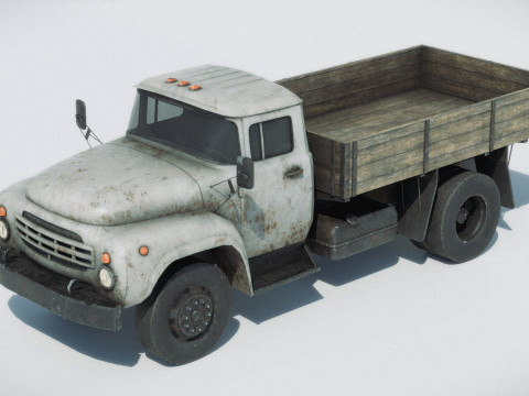Rusty Old Soviet Truck 3Dモデル