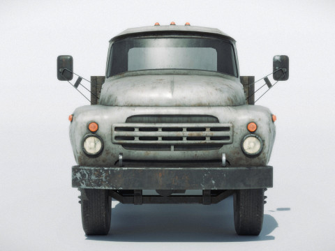Rusty Old Soviet Truck 3Dモデル