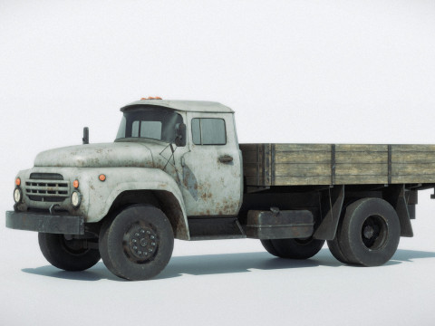 Rusty Old Soviet Truck 3Dモデル