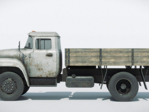 Rusty Old Soviet Truck 3Dモデル