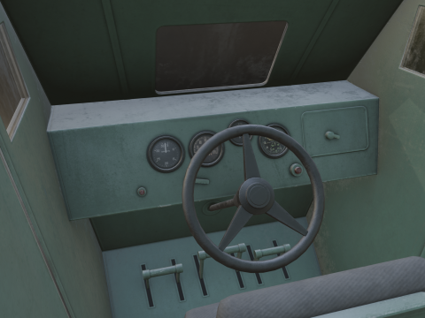 NKL-26 Soviet Aerosan Model 3D