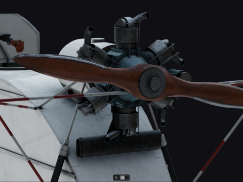 NKL-26 Soviet Aerosan Model 3D