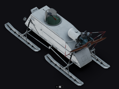 NKL-26 Soviet Aerosan Model 3D