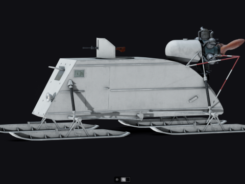 NKL-26 Soviet Aerosan Model 3D