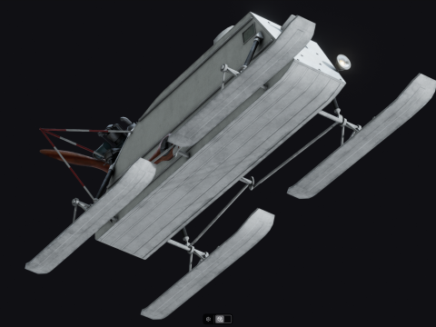 NKL-26 Soviet Aerosan Model 3D