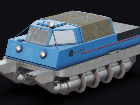 ZIL 29061 Screw propelled vehicle 3D Modell