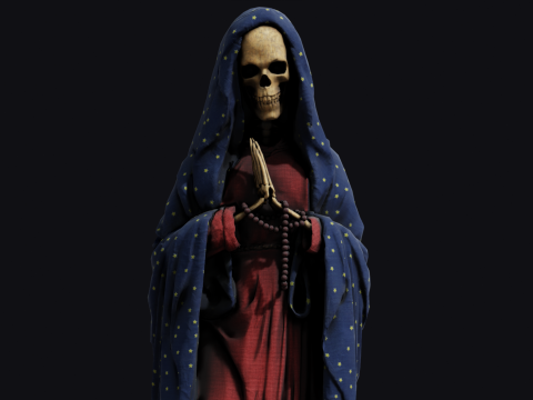 Santa Muerte Modello 3D