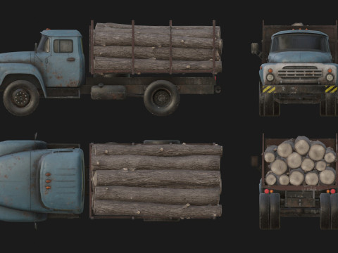 Pacchetto camion sovietici Modello 3D