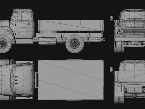 Pacchetto camion sovietici Modello 3D