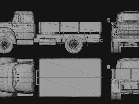 Pacchetto camion sovietici Modello 3D