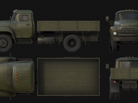 Pacchetto camion sovietici Modello 3D