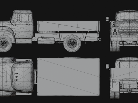 Pacchetto camion sovietici Modello 3D