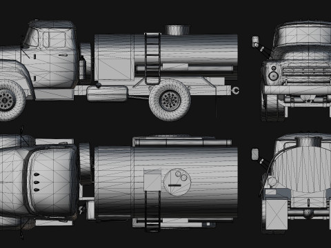 Pacchetto camion sovietici Modello 3D