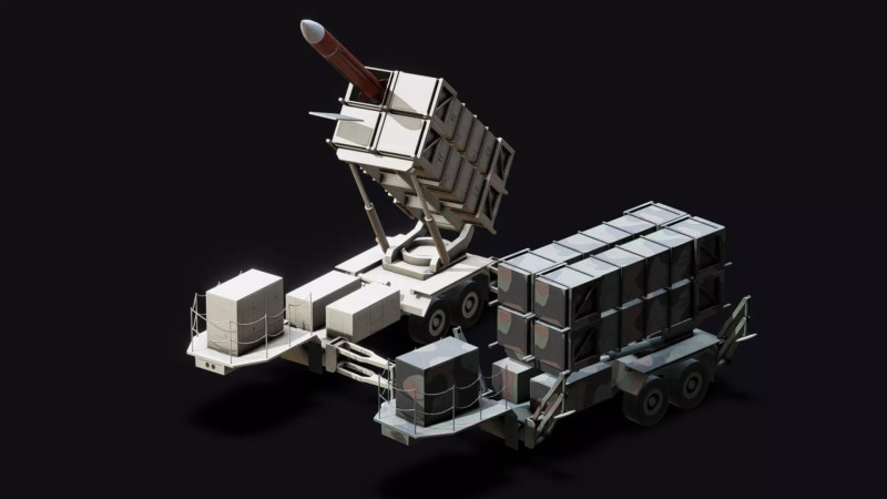지대공 미사일 발사기 3D 모델 .c4d .max .obj .3ds .fbx .stl .blend