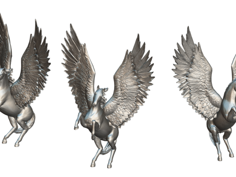 पेगासस मूर्तियाँ 3D मॉडल