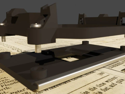 Pe&ccedil;as de placa-m&atilde;e de computador Modelo 3D