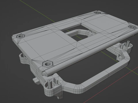 Pe&ccedil;as de placa-m&atilde;e de computador Modelo 3D
