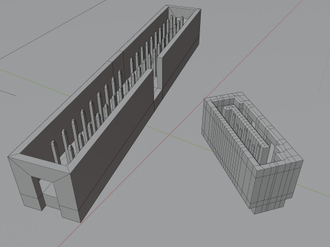 Computer Motherboard Parts 3D मॉडल