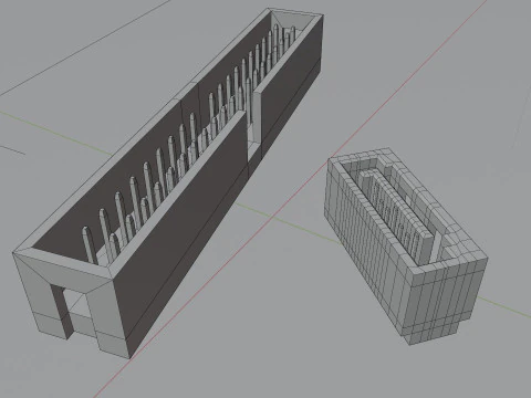 Pe&ccedil;as de placa-m&atilde;e de computador Modelo 3D