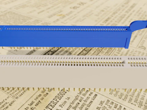 Pe&ccedil;as de placa-m&atilde;e de computador Modelo 3D