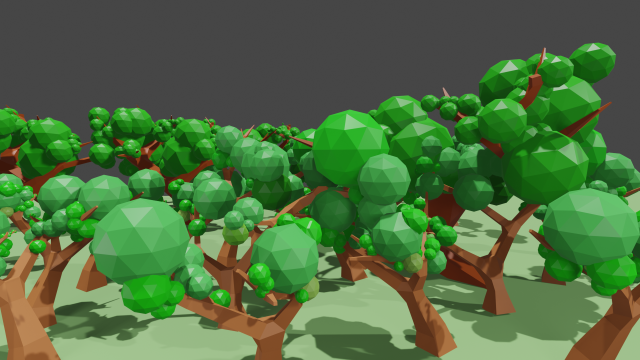 Low Poly Tree Model 3D .c4d .max .obj .3ds .fbx .stl .blend 