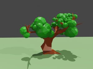 Low Poly Tree Model 3D