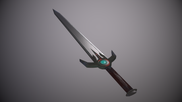 SwordOfLich or magic sword with magic of blood 3D 模型 .c4d .max .obj .3ds .fbx .stl .blend