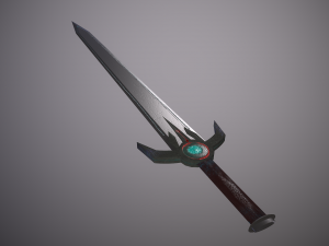 SwordOfLich or magic sword with magic of blood 3D मॉडल