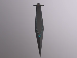 SwordOfLich or magic sword with magic of blood 3D Model