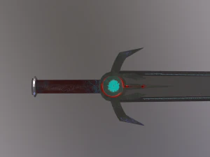 SwordOfLich or magic sword with magic of blood 3D Model