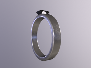 DoubleRingsGoldAndSilver Modèle 3D