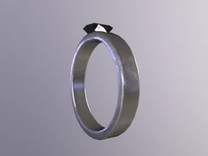DoubleRingsGoldAndSilver 3D Model