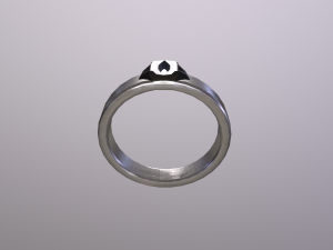 DoubleRingsGoldAndSilver Modèle 3D