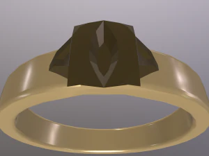 DoubleRingsGoldAndSilver 3D Model