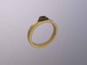 DoubleRingsGoldAndSilver Modèle 3D