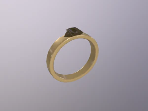DoubleRingsGoldAndSilver 3D Model