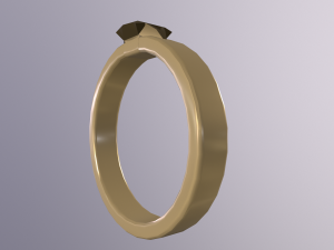 DoubleRingsGoldAndSilver Modèle 3D