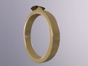 DoubleRingsGoldAndSilver 3D Model
