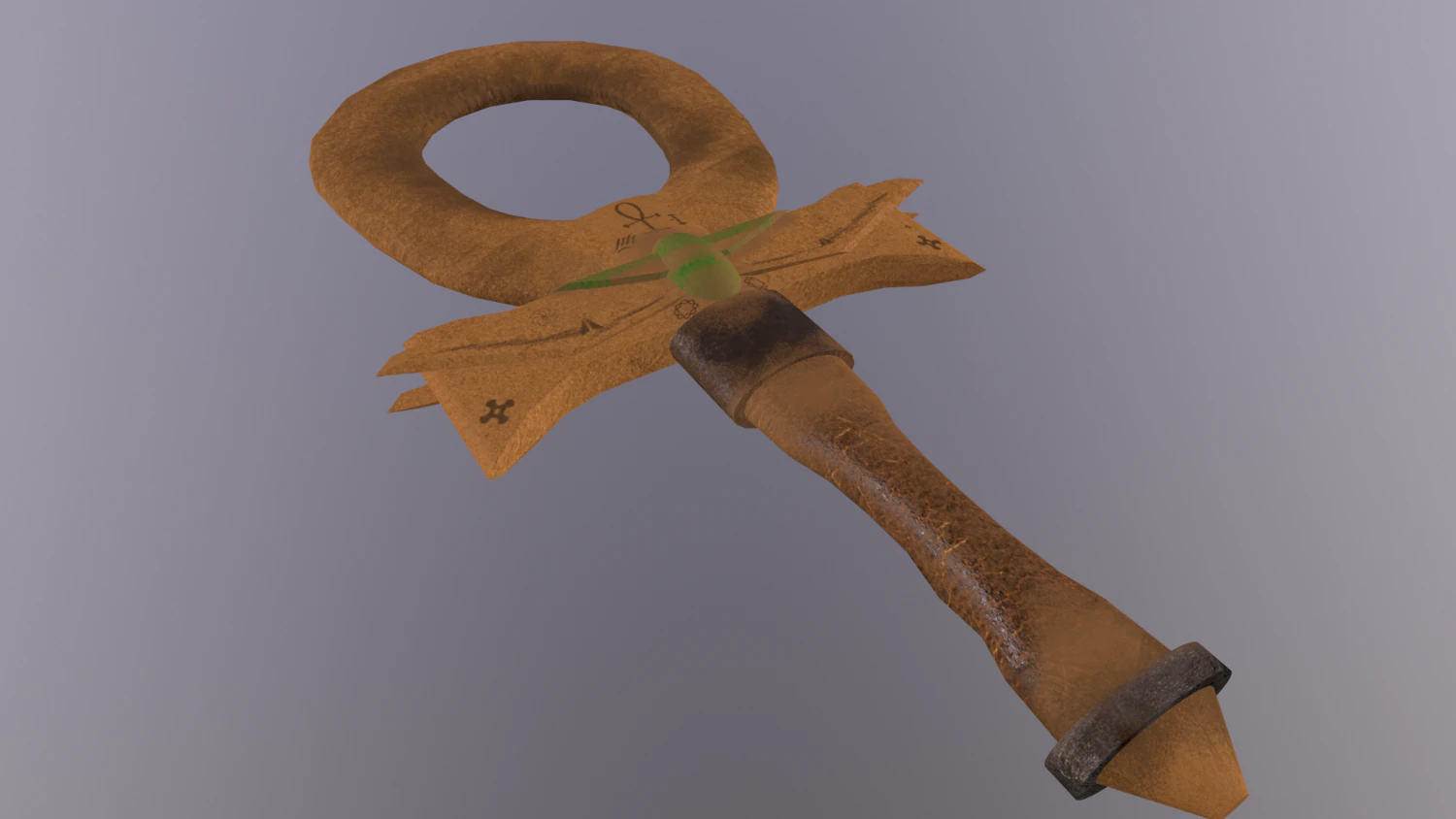 Egiptyan ankh artifact 3D Model .c4d .max .obj .3ds .fbx .stl .blend