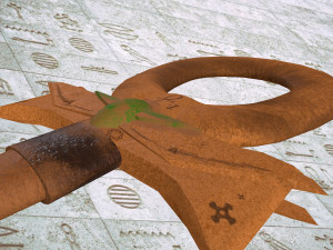 Egiptyan ankh artifact 3Dモデル