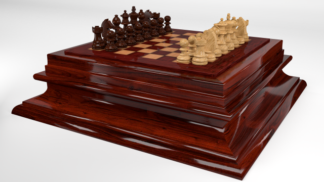 Chess boar 3D Model .c4d .max .obj .3ds .fbx .stl .blend 