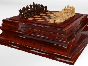 Scacchiera Modello 3D