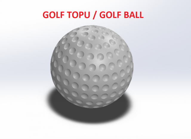 Golf Ball - Golf Topu 3D Model .c4d .max .obj .3ds .fbx .stl .blend 
