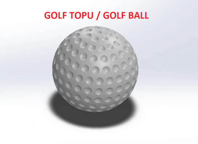 高尔夫球 - Golf Topu 3D 模型 .c4d .max .obj .3ds .fbx .stl .blend 