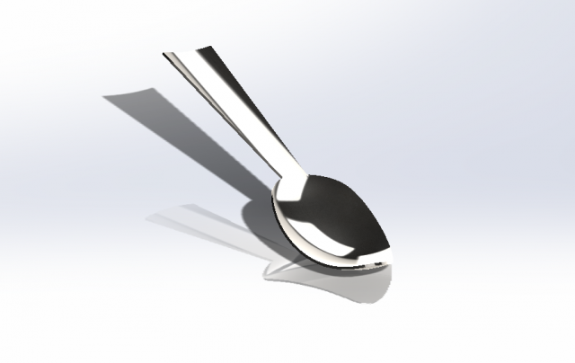 Spoon - Kak 3D Model .c4d .max .obj .3ds .fbx .stl .blend 