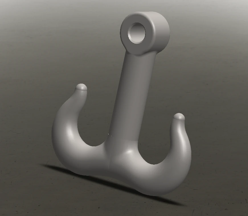 Apa - Anchor - Ship Anchor - Gemi apas 3D Model .c4d .max .obj .3ds .fbx .stl .blend 