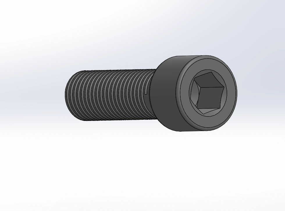 M16x50 imbus civata - M16x50imbus bolt 3D Model .c4d .max .obj .3ds .fbx .stl .blend 
